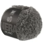 Lana Grossa Milano 02 Mørkegråmelert