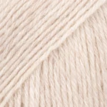 DROPS Fabel Uni Colour 124 Hvit sand