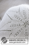 Hvit blomsterpute fra DROPS Design