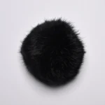 Pompon Kaninpels 10 cm 01 Sorter