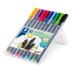 STAEDTLER Triplus fineliner 334 fargemarkører, 10 stk