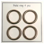 Go Handmade Metal O-ring, 4 stk, 30mm 51 Guld