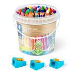 STAEDTLER Buddy fargeblyanter og blyantspissere, 36 + 3 stk