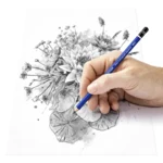 STAEDTLER mars lumograph akvarell grafitt blyanter & børste, 3 + 1 stk – Bruk