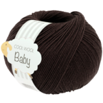 Lana Grossa Cool Wool Baby 333 Sortbrun