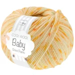 Lana Grossa Cool Wool Baby 374 Sitrusgul/Gul/Turkis/Maigrønn