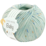 Lana Grossa Cool Wool Baby 369 Mint/Blå/Oransje