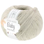 Lana Grossa Cool Wool Baby 376 Sølvgrå/Taupe/Lysegrå