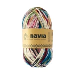 Navia Sock Yarn 520 Grønn flekkete