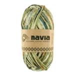 Navia Sock Yarn 520 Grønn flekkete