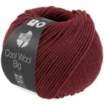 Lana Grossa Cool Wool Big 1700 Vinrød melert