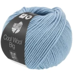 Lana Grossa Cool Wool Big 1702 Lyseblå melert