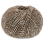 Lana Grossa Natural Alpaca Pelo 08 Mørkebrun melert