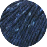Lana Grossa Country Tweed 14 Mørkeblå flekkete