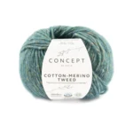 Katia Cotton-Merino Tweed 504 Grønn blå