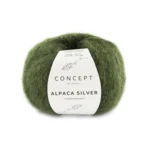 Katia Alpaca Silver 272 Mørk grønn-sølv
