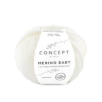 Katia Concept Merino Baby 001 Hvit