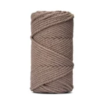 LindeHobby Macrame Lux, Knytegarn, 4 mm Mørk beige