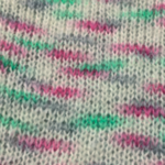 Permin Bella Color 55 Naturhvit/grønn/rosa