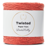 LindeHobby Twisted Paper Yarn 25 Mørk korall
