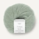 Sandnes Tynn Silk Mohair 8521 Støvet lys grønn