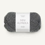 Sandnes Mini Alpakka 1053 Mørk gråmelert