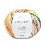 Katia Concept Miska Socks 101 Okergul-Pistasj-Oransje