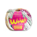 Katia Wow Chunky Boom 300 Petrol-Perlemor bjørnebær-Rosa