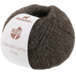 Lana Grossa Natural Lama Fine 115 Svartbrun