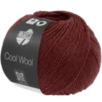 Lana Grossa Cool Wool Mélange 1500 Vinrød melert