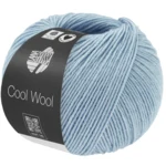 Lana Grossa Cool Wool Mélange 1502 Lyseblå melert