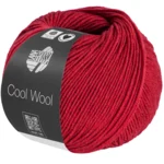 Lana Grossa Cool Wool Mélange 1501 Kirsebærrød melert