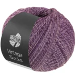 Lana Grossa Vintage Socks 1021 Mørkfiolett/plomme melert