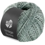 Lana Grossa Vintage Socks 1004 Lys-/mellom-/mørkegrå melert