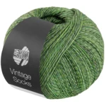 Lana Grossa Vintage Socks 1016 Lys-/mose-/grågrønnmelert