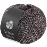 Lana Grossa Vintage Socks 1010 Gråbeige/Mørkegrå/Gråbrun melert