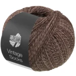 Lana Grossa Vintage Socks 1024 Gråbrun/mokka melert