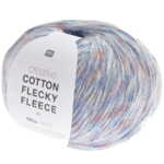 Rico Cotton Flecky Fleece 010 Aqua