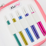KnitPro Zing Spesial Utskiftbare Rundpinner Sett, Startsett, 10 cm