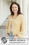 258-30 Lemon Fizz Cardigan by DROPS Design