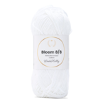 LindeHobby Bloom 8/8 Mercerized Cotton 02 Hvit