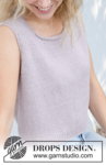 257-13 Wisteria Glow Top by DROPS Design