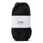 LindeHobby Fuzzy Chenille 02 Svart
