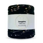 LindeHobby Inspire Print 128 Svart med fargerike sopper
