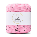 LindeHobby Inspire Print 173 Lys rosa med svart mønster