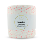 LindeHobby Inspire Print 05 Hvit med rosa trykk