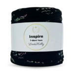 LindeHobby Inspire Print 124 Svart med neon sommerfugler