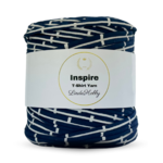 LindeHobby Inspire Print 35 Hvit med blå rektangler