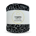 LindeHobby Inspire Print 04 Svart med hvite ermer