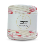 LindeHobby Inspire Print 152 Hvit og råhvit med rosa ballonger